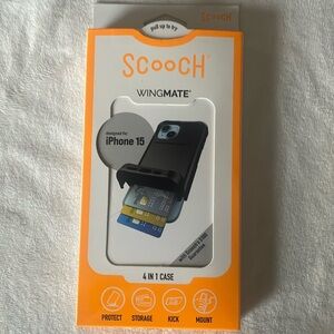 Scooch wing mate iPhone 15 case with card slot